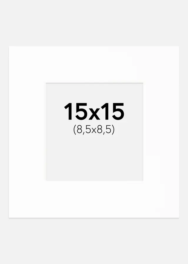 Galleri 1 Mount Canson White (White Core) 15x15 cm (8,5x8,5)