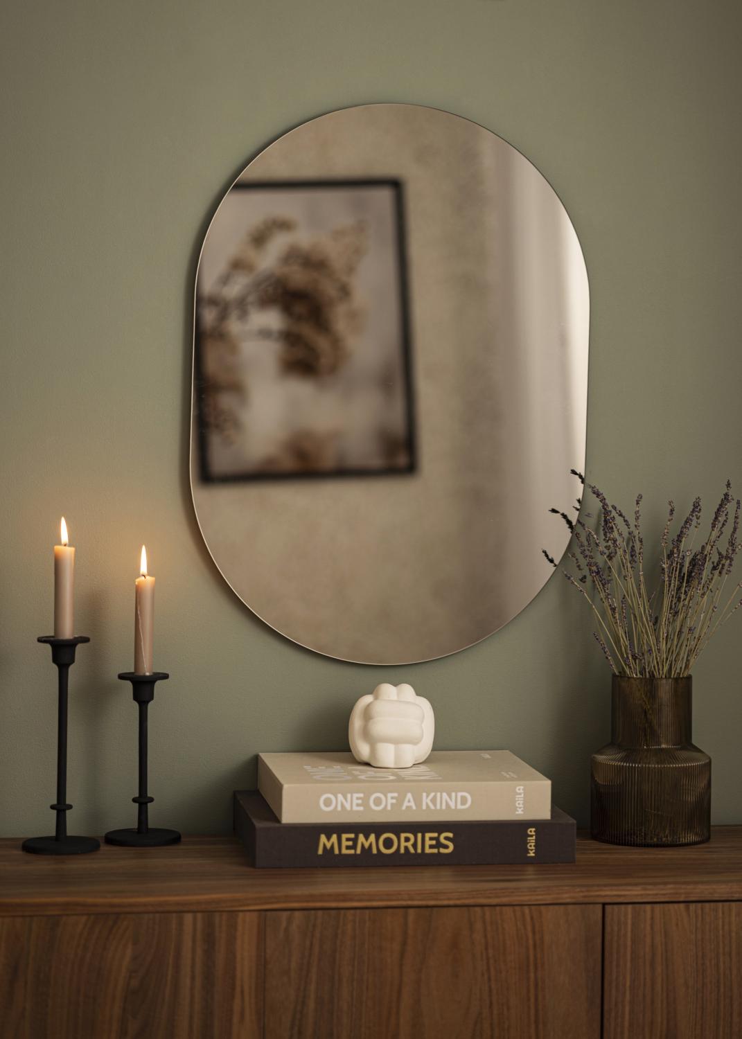 Product Image for KAILA Mirror Oval Dark Bronze 50x70 cm