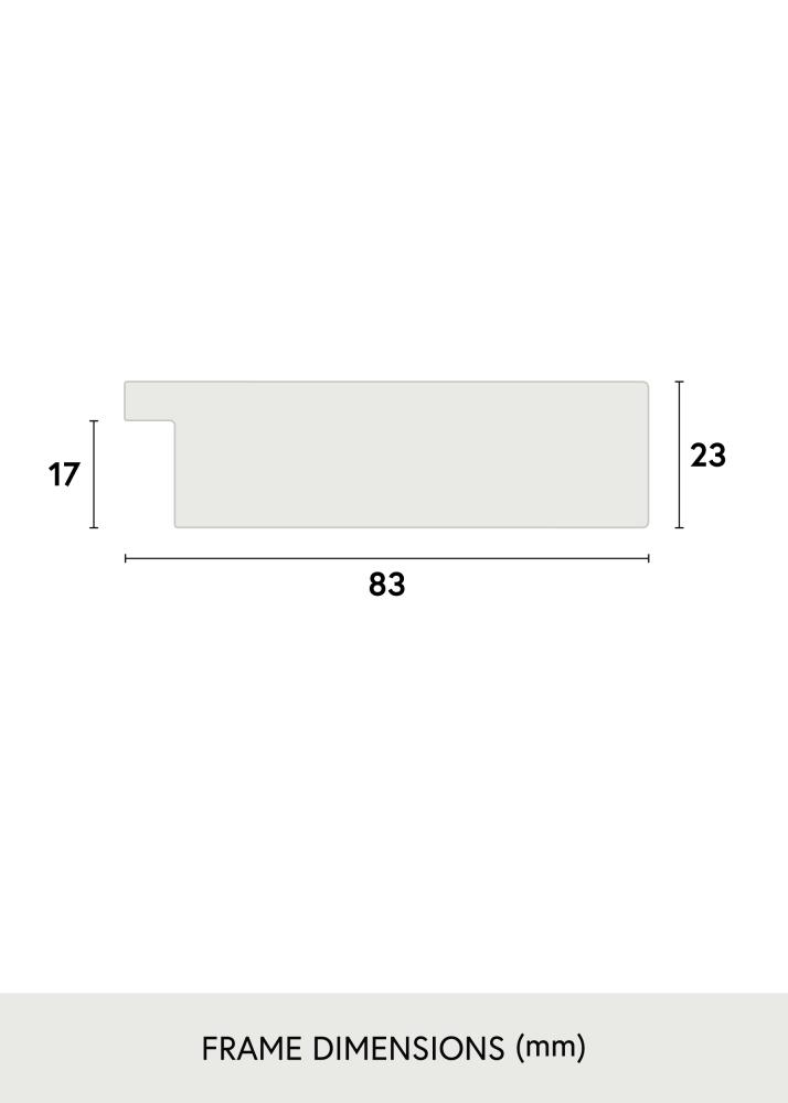 Ramverkstad Mirror Högsjö White - Custom Size