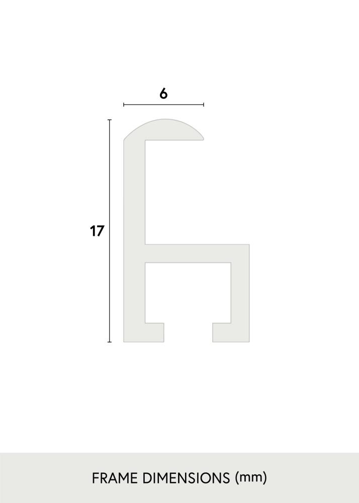 Estancia Frame Visby Acrylic glass Black 50x70 cm