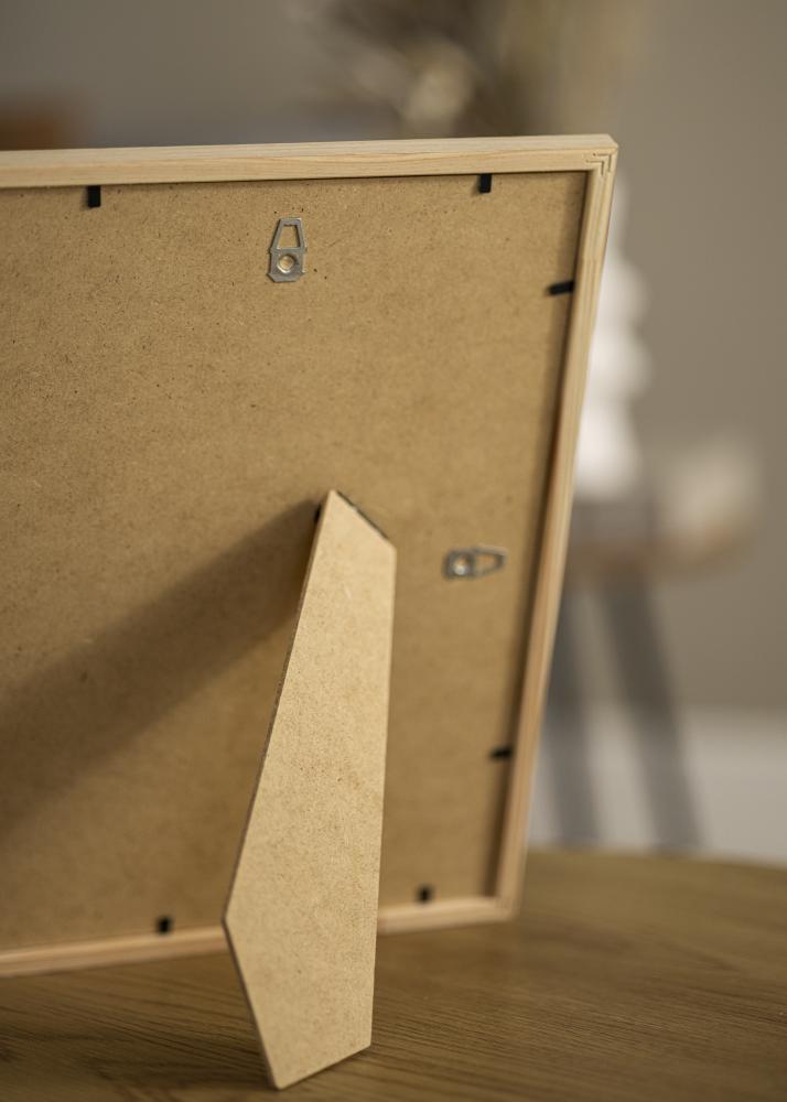 Ram med passepartou Frame Edsbyn Oak 18x24 cm - Picture Mount Black 13x17 cm