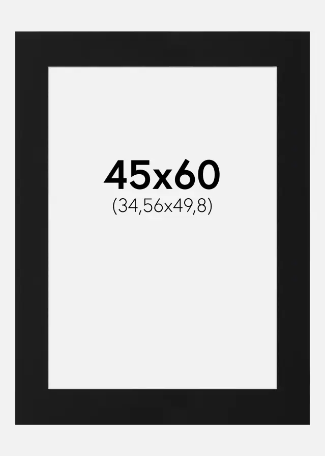 Artlink Mount Black Standard (White Core) 45x60 cm (34,56x49,8)