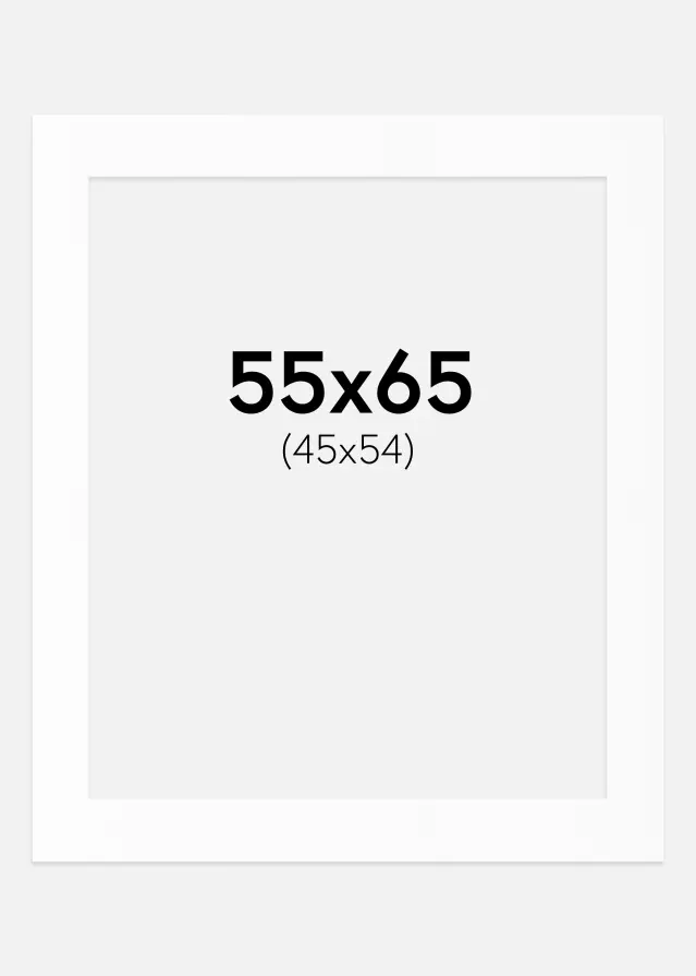 Artlink Mount White Standard (White Core) 55x65 cm (45x54)
