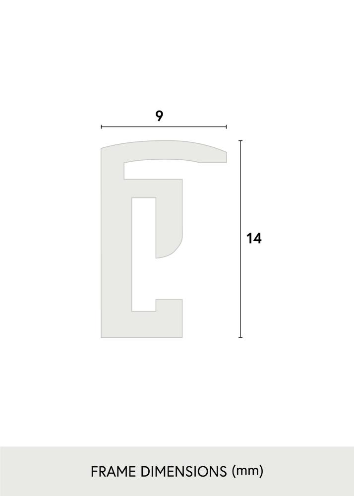 BGA Frame Scandi Acrylic glass Black 29.7x42 cm (A3)