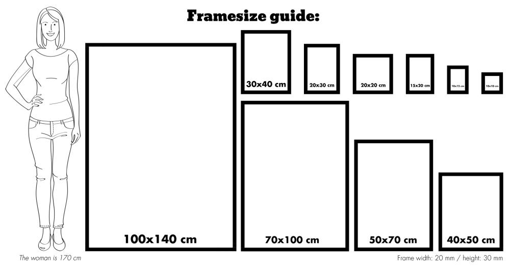 Ramverkstad Frame Amanda Box Blue - Custom Size