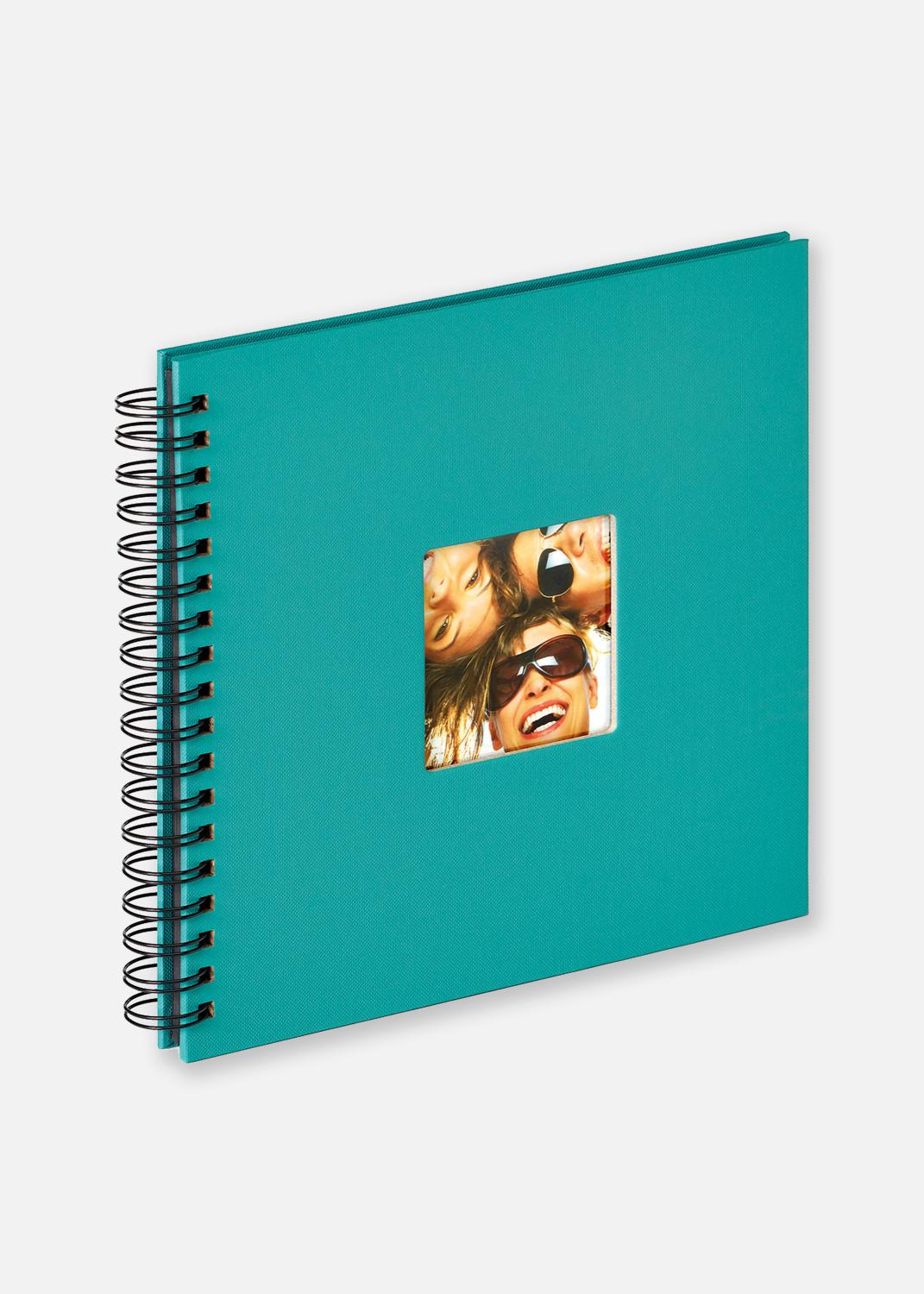 Product Image for Fun Spiral bound album Turqouise - 26x25 cm (40 Black pages / 20 sheets)