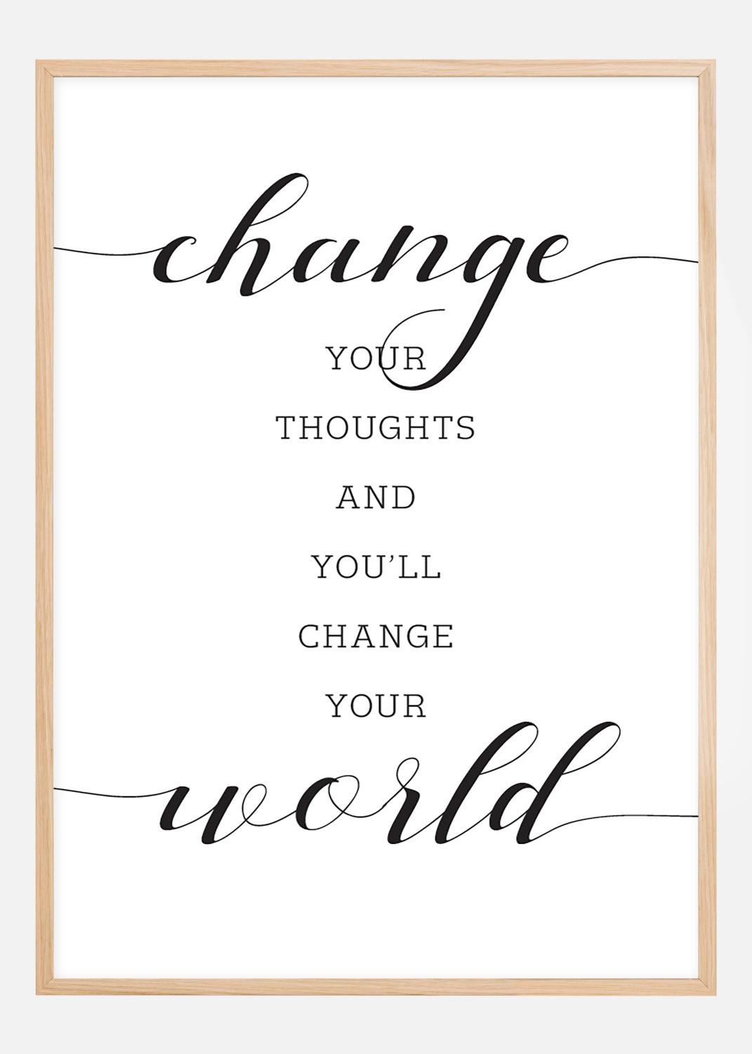 Product Image for Change your thought and you'll change your world Poster (21x29.7 cm (A4))