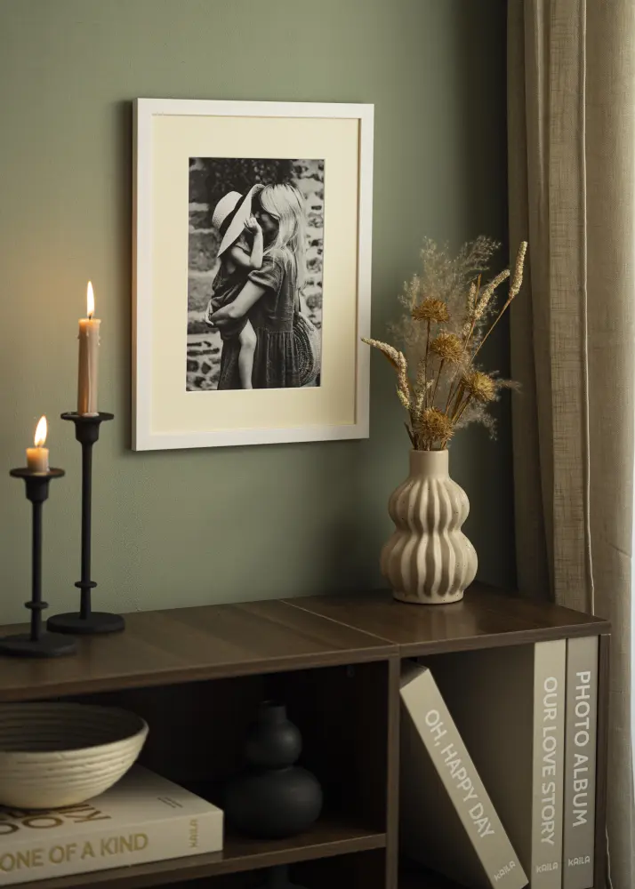 Konstlist Crescent Mount Antique White (White Core) 21x30 cm (17x23)