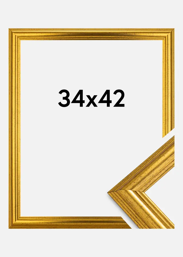 Jämtlands Ramfabrik Frame Västkusten Acrylic glass Gold 34x42 cm