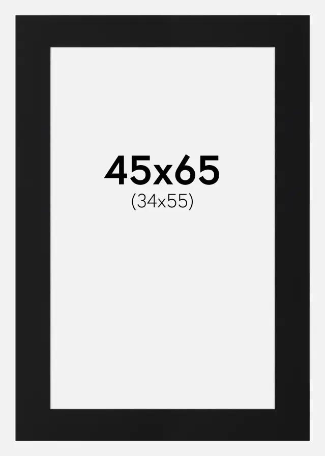Artlink Mount Black Standard (White Core) 45x65 cm (34x55)