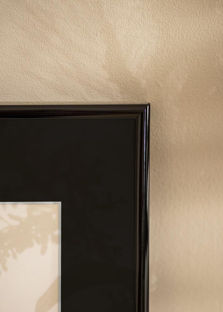 Ram med passepartou Frame Victoria Black 13x18 cm - Picture Mount Black 3.5x5 inches