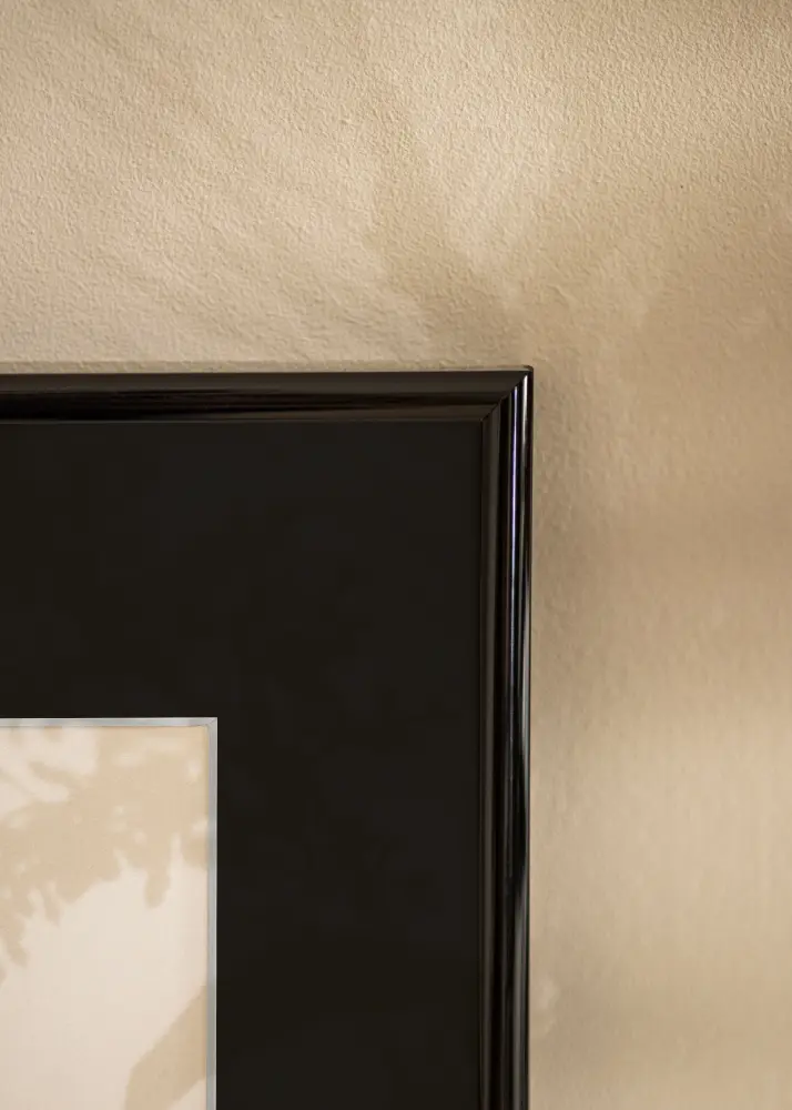 Ram med passepartou Frame Victoria Black 40x50 cm - Picture Mount Black 28x35 cm