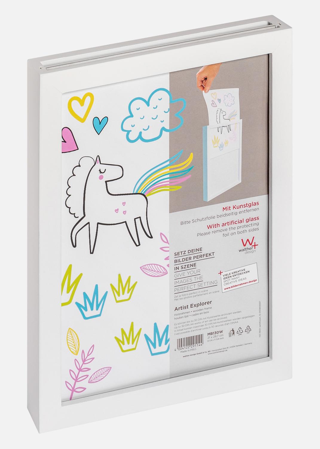 Product Image for Drawing Frame Explorer Acrylic Glass White A4