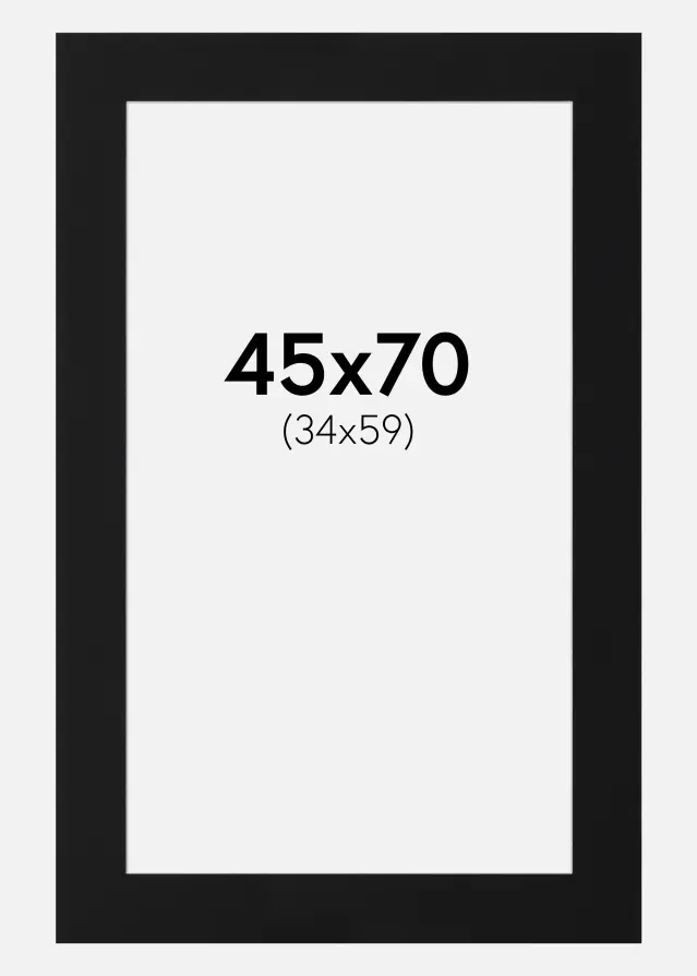 Artlink Mount Black Standard (White Core) 45x70 cm (34x59)