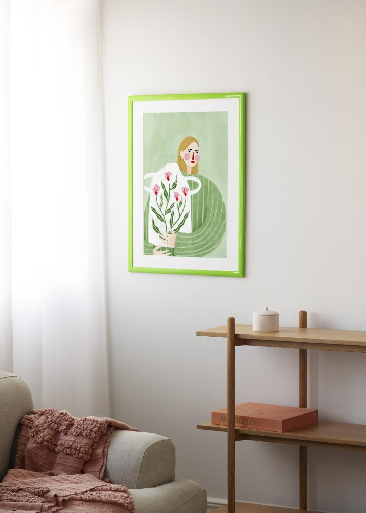 Jämtlands Ramfabrik Frame Dorset Acrylic Glass Light Green 40x40 cm