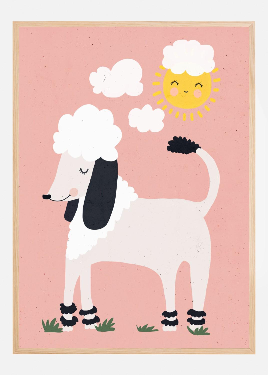 Product Image for Happy Poodle Poster (50x70 cm)