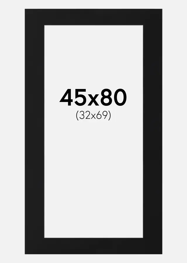 Artlink Mount Black Standard (White Core) 45x80 cm (32x69)