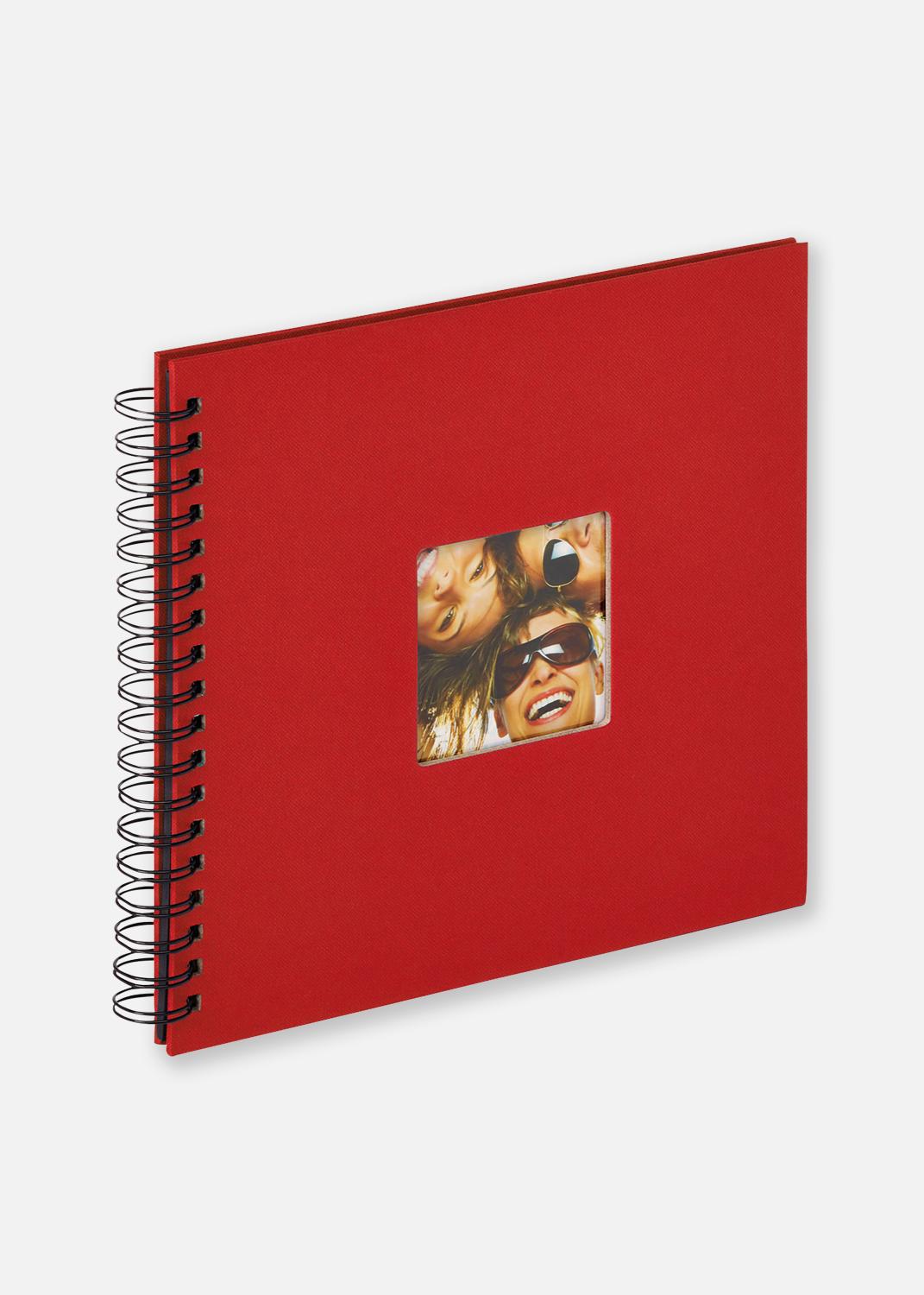 Product Image for Fun Spiral bound album Red - 26x25 cm (40 Black pages / 20 sheets)