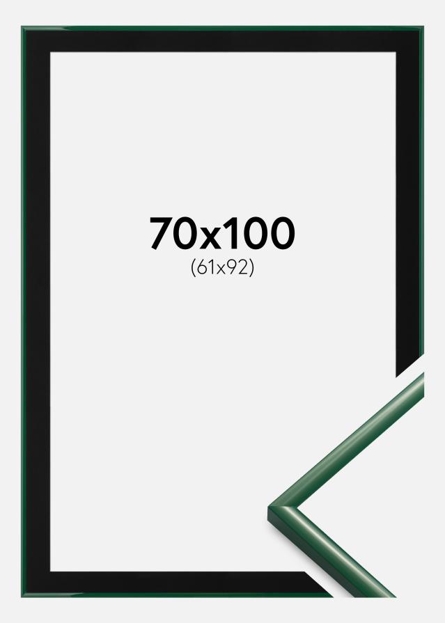 Ram med passepartou Frame New Lifestyle Moss Green 70x100 cm - Picture Mount Black 62x93 cm