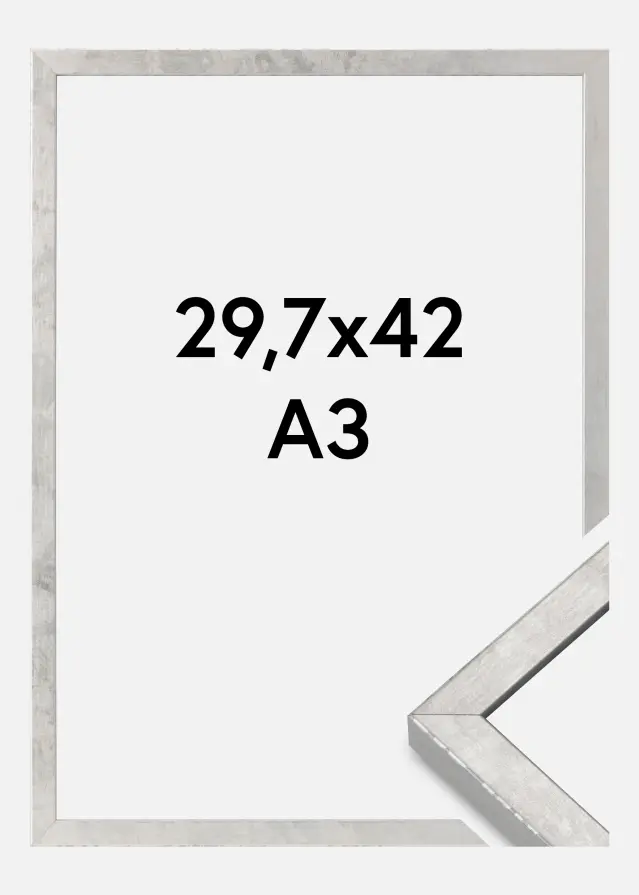 Mavanti Frame Ares Acrylic Glass Silver 29.7x42 cm (A3)