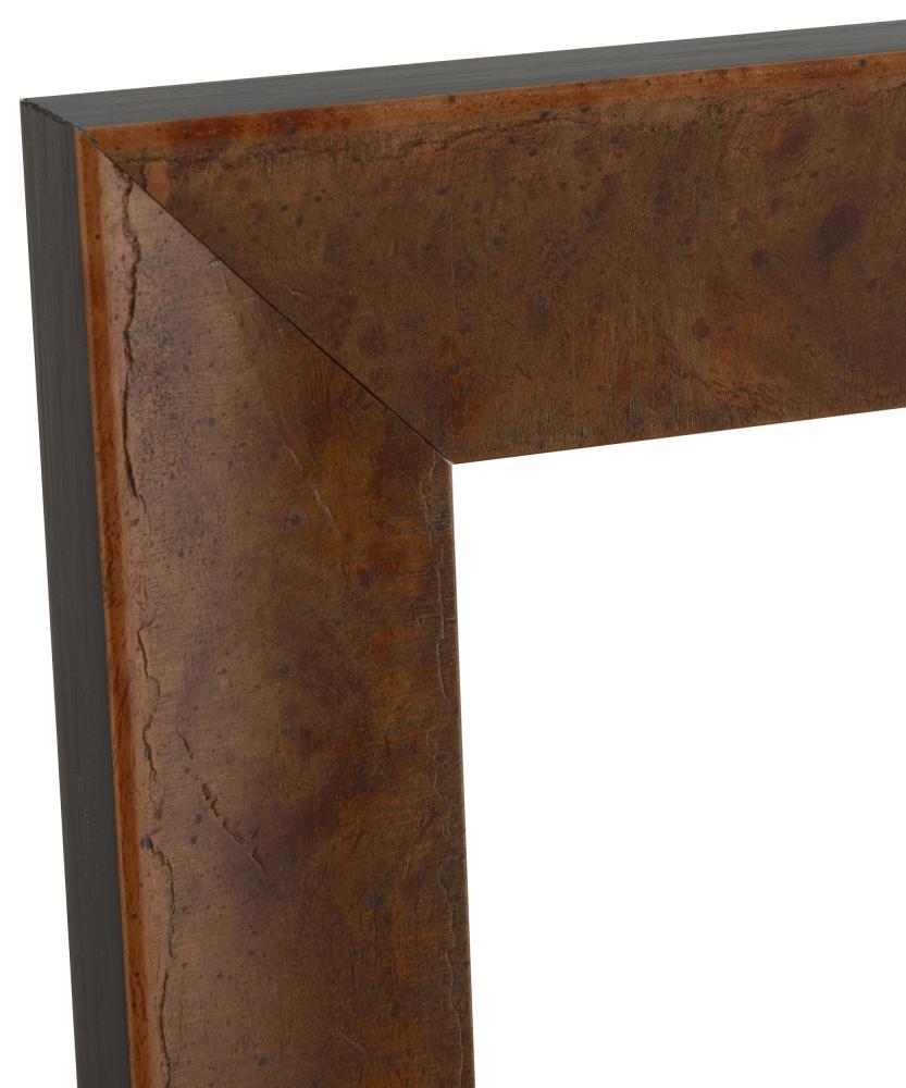 Ramverkstad Spegel Ribe Ljusbrun rotfanér - Egna mått