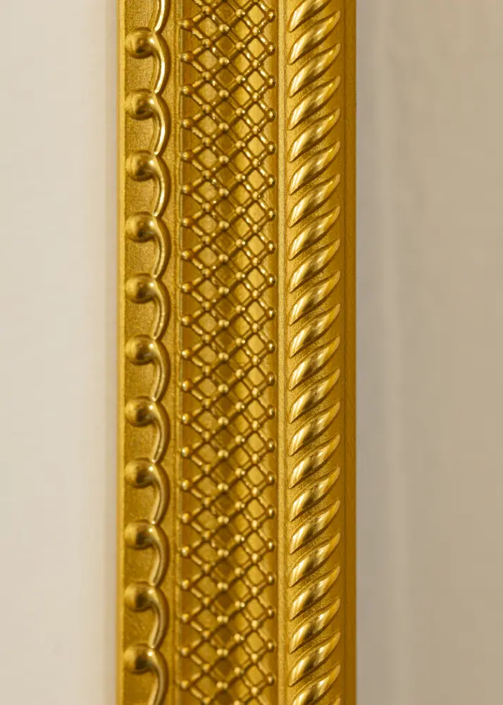 BGA Frame Lattice Acrylic Glass Gold 60x80 cm