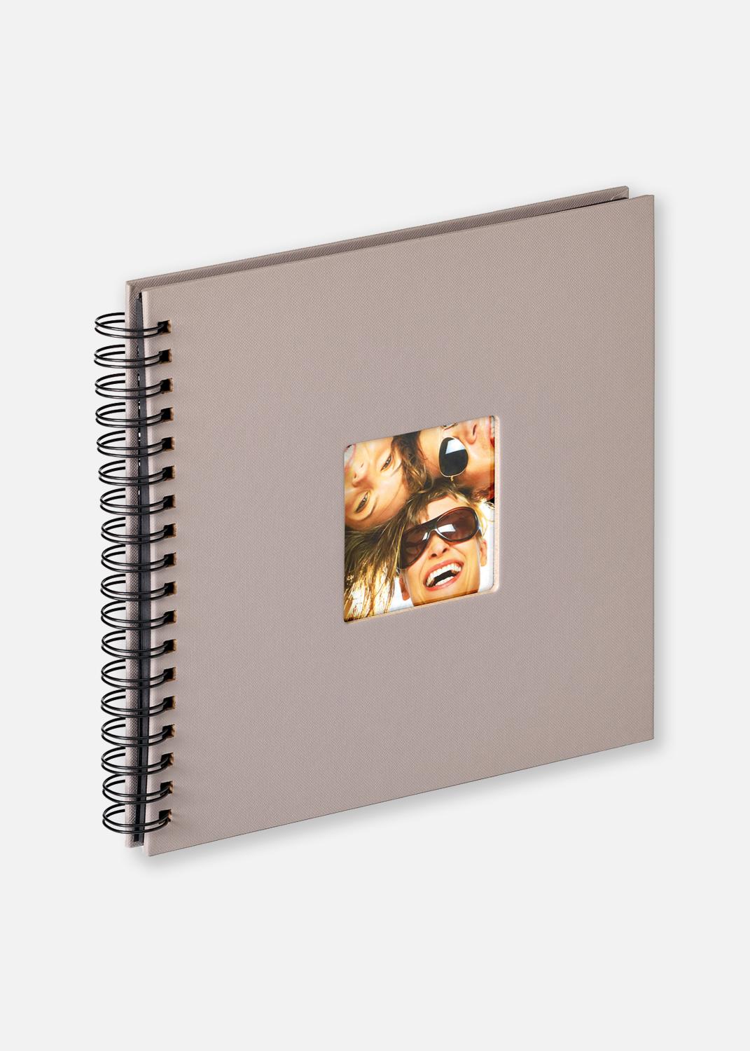 Product Image for Fun Spiral bound album Grey - 26x25 cm (40 Black pages / 20 sheets)