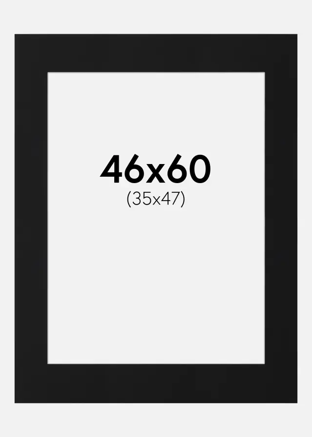 Artlink Mount Black Standard (White Core) 46x60 cm (35x47)