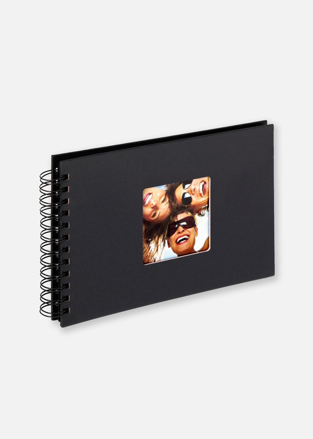 Product Image for Fun Spiral bound album Black - 23x17 cm (40 Black pages / 20 sheets)