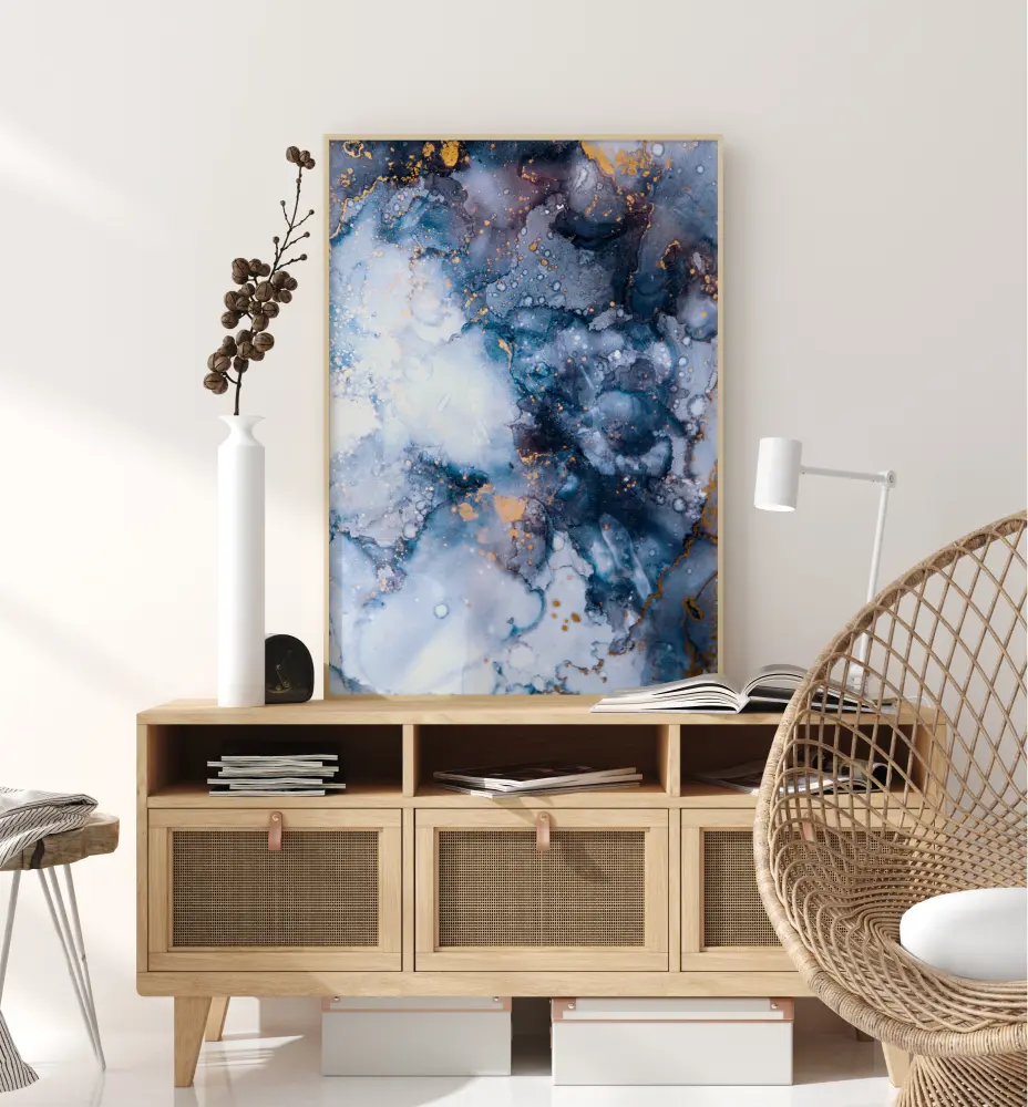 Bildverkstad Blue is the color Poster