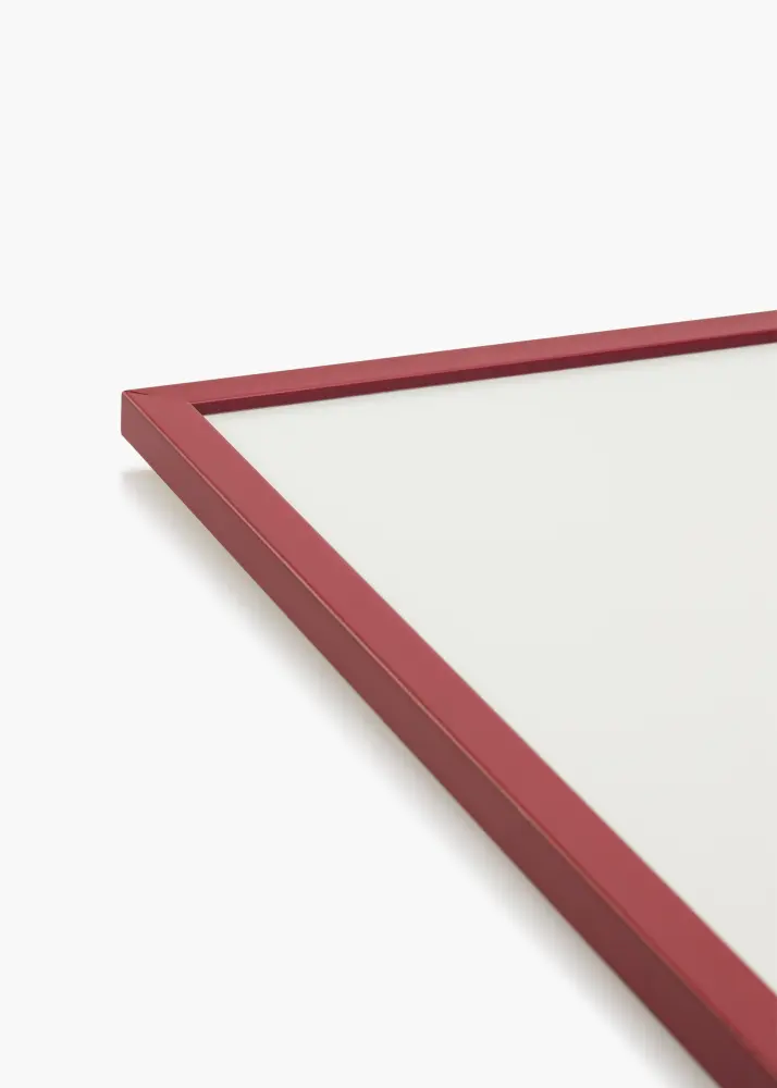 Ram med passepartou Frame Edsbyn Red 40x40 cm - Picture Mount White 32x32 cm