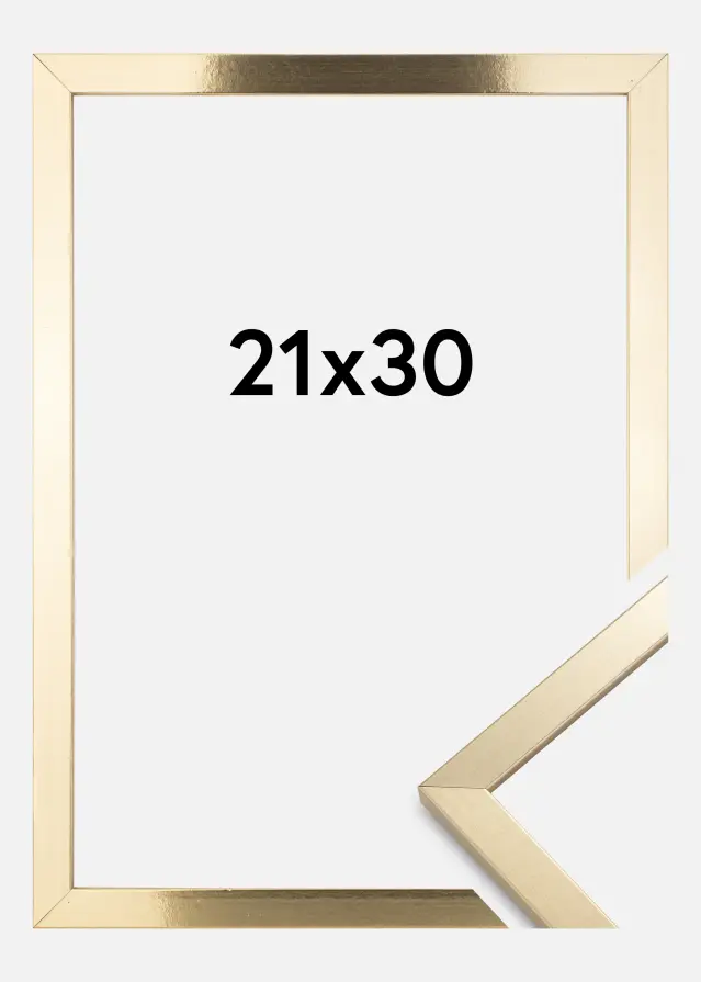 BGA Frame Trendy Acrylic Glass Gold 21x30 cm