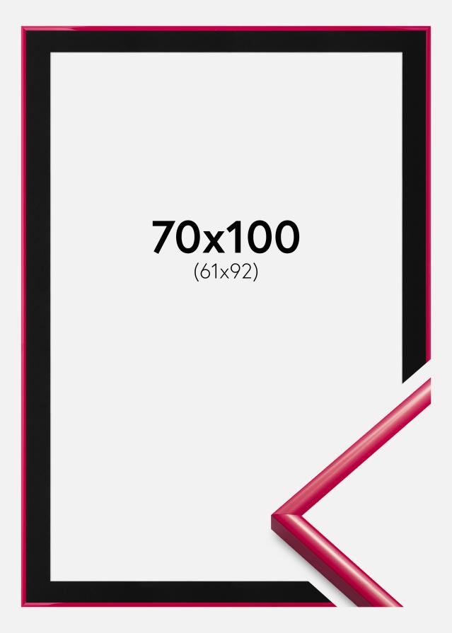 Ram med passepartou Frame New Lifestyle Rose 70x100 cm - Picture Mount Black 62x93 cm