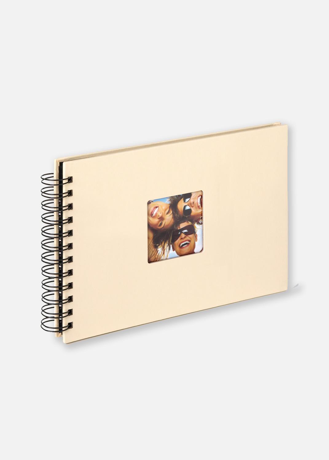 Product Image for Fun Spiral bound album Cream - 23x17 cm (40 Black pages / 20 sheets)
