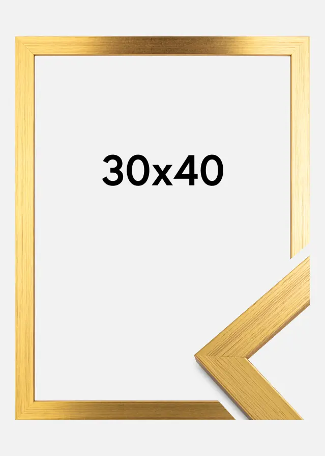Galleri 1 Frame Gold Wood Acrylic glass 30x40 cm