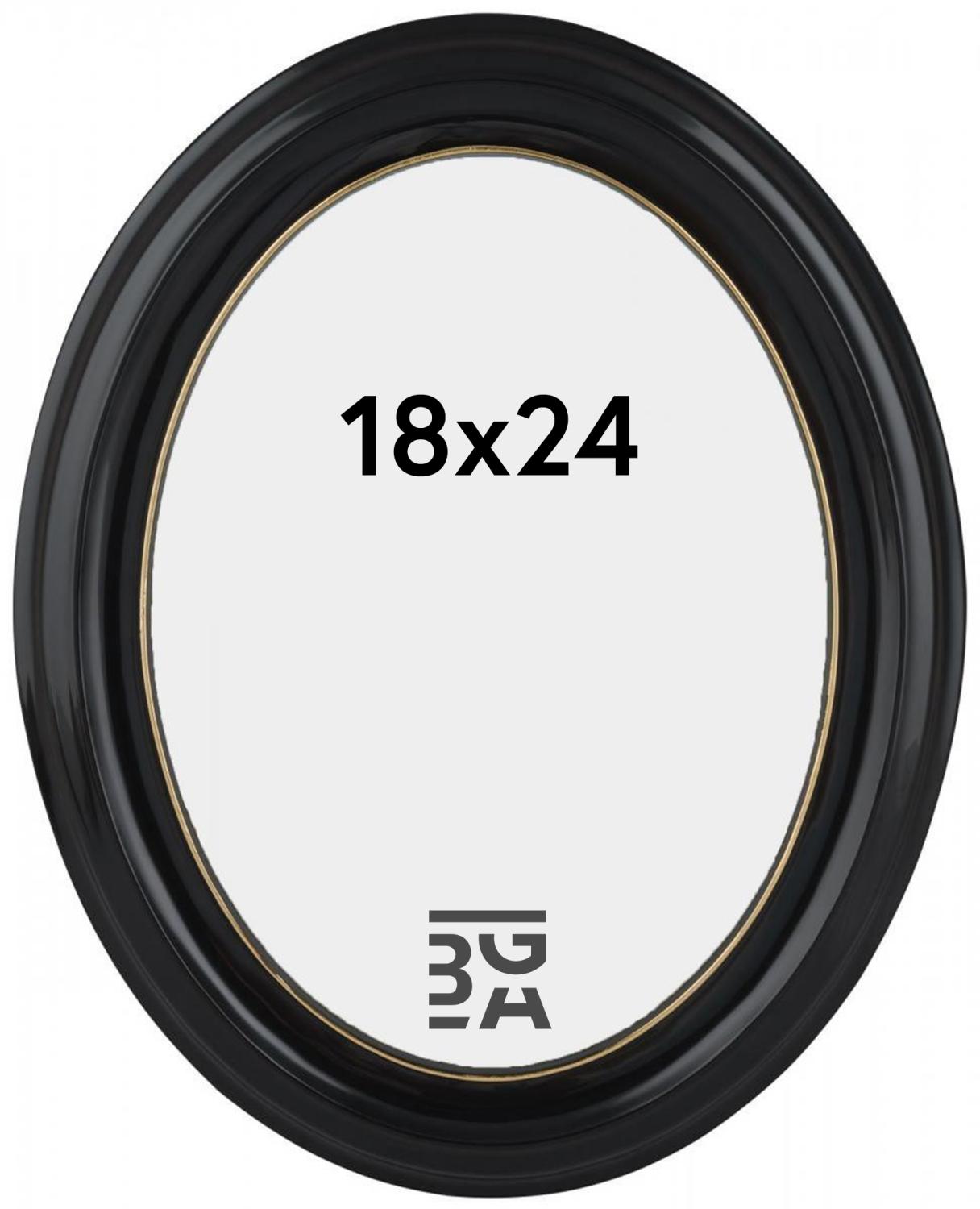 Product Image for Eiri Mozart Oval Black 18x24 cm