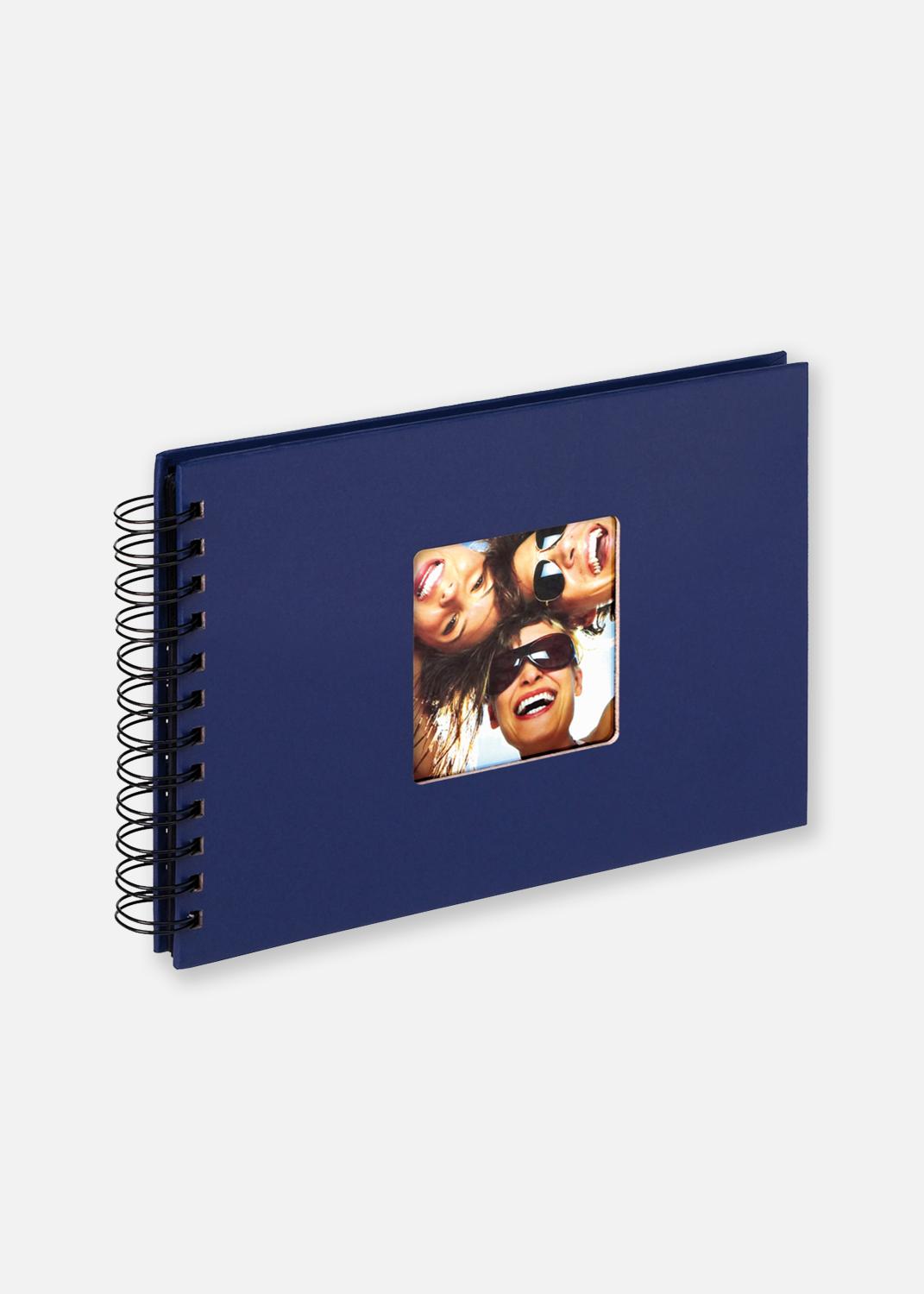 Product Image for Fun Spiral bound album Blue - 23x17 cm (40 Black pages / 20 sheets)