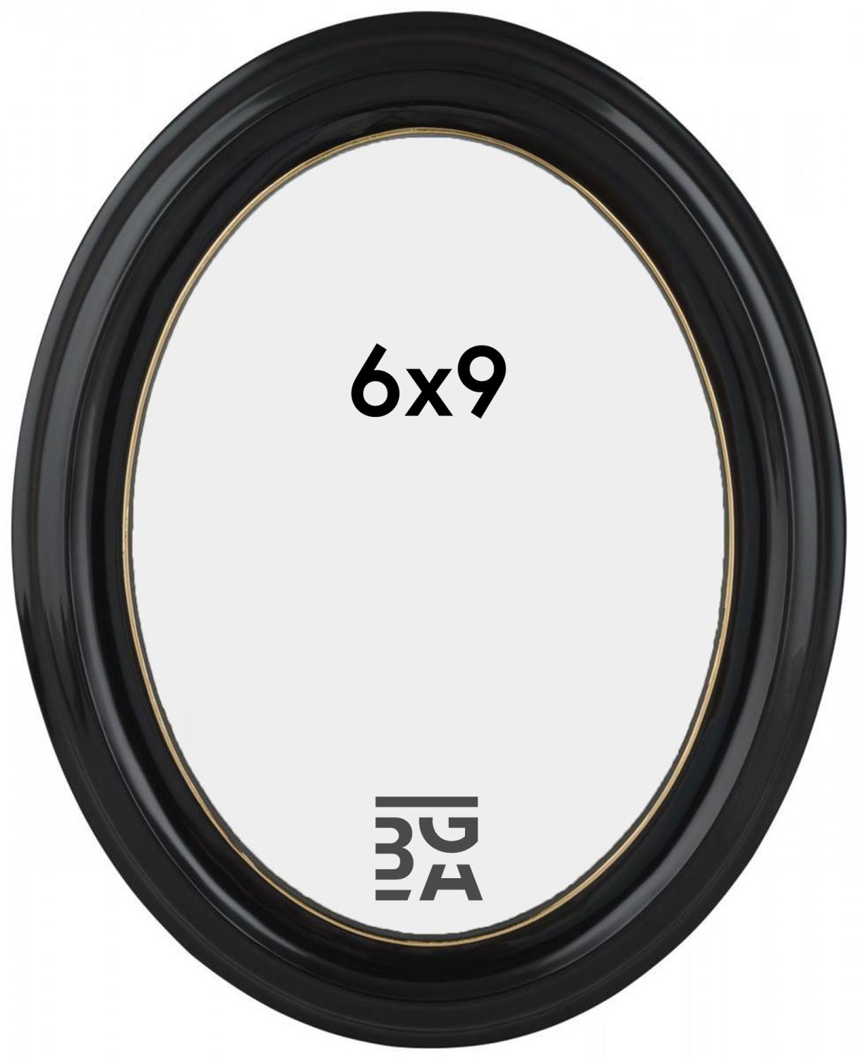 Product Image for Eiri Mozart Oval Black 6x9 cm