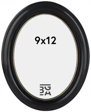 Estancia Eiri Mozart Oval Black 9x12 cm