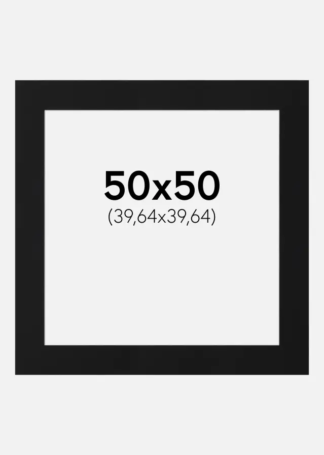 Artlink Mount Black Standard (White Core) 50x50 cm (39,64x39,64)