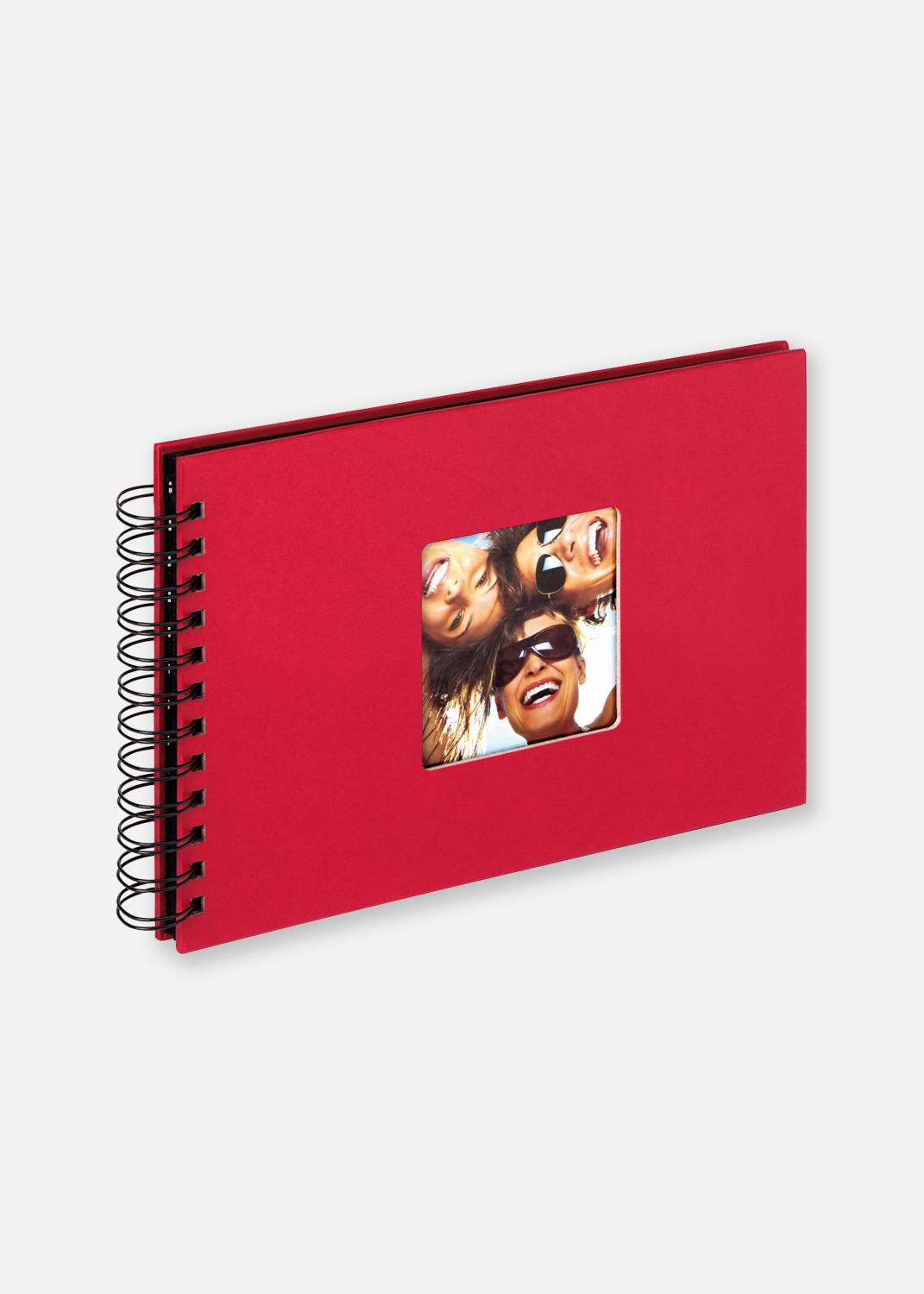 Product Image for Fun Spiral bound album Red - 23x17 cm (40 Black pages / 20 sheets)