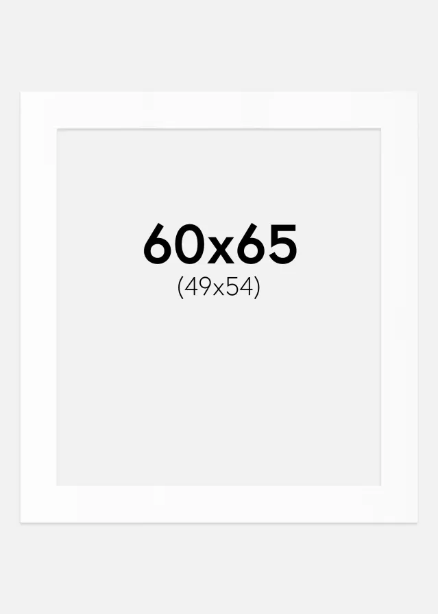 Artlink Mount White Standard (White Core) 60x65 cm (49x54)