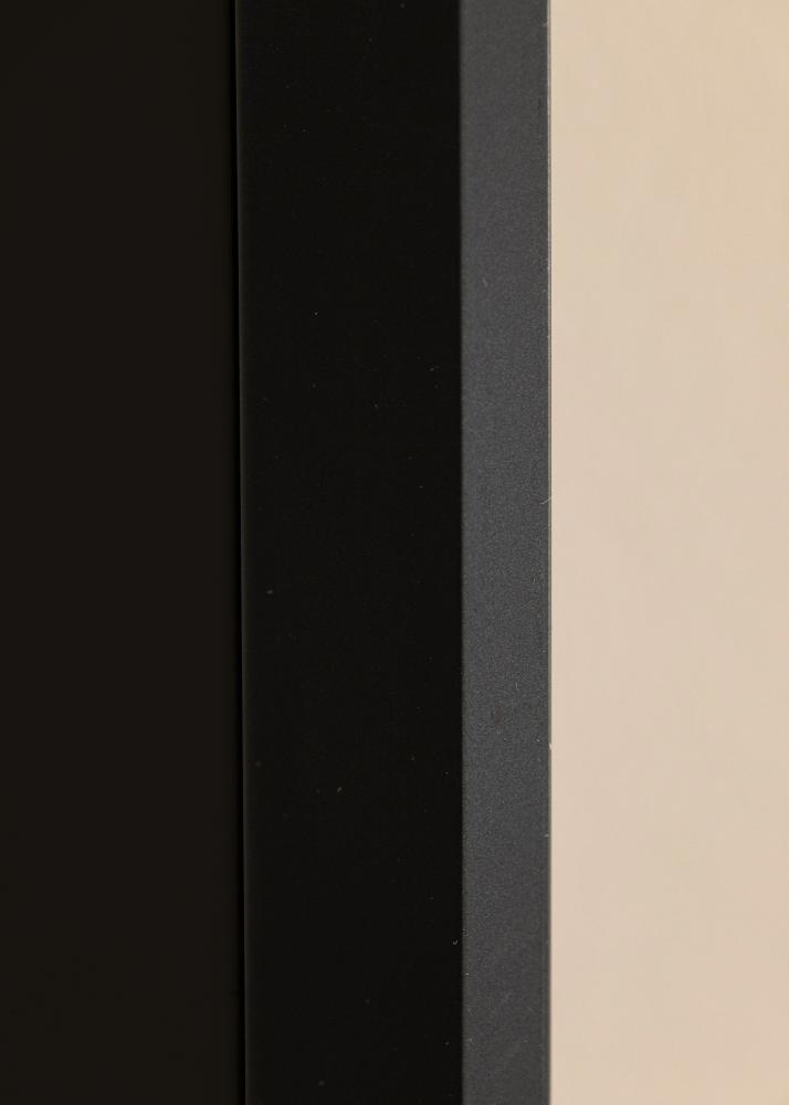 Ram med passepartou Frame Globe Black 24x30 cm - Picture Mount Black 7x9 inches