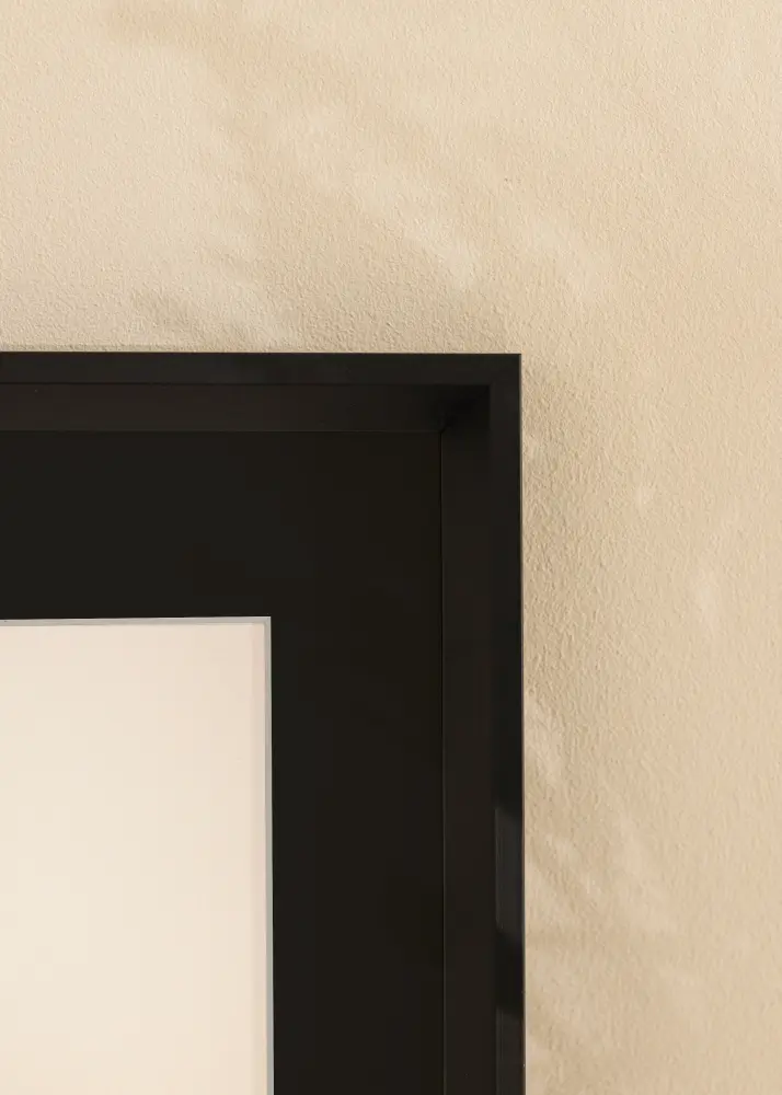 Ram med passepartou Frame Globe Black 60x90 cm - Picture Mount Black 40x70 cm