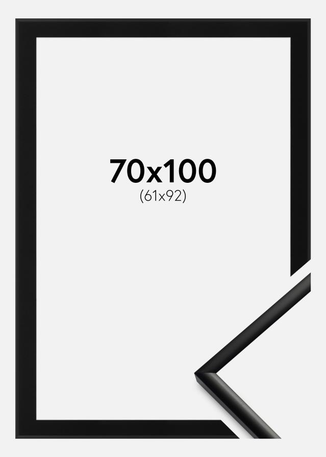 Ram med passepartou Frame New Lifestyle Matt Black 70x100 cm - Picture Mount Black 62x93 cm
