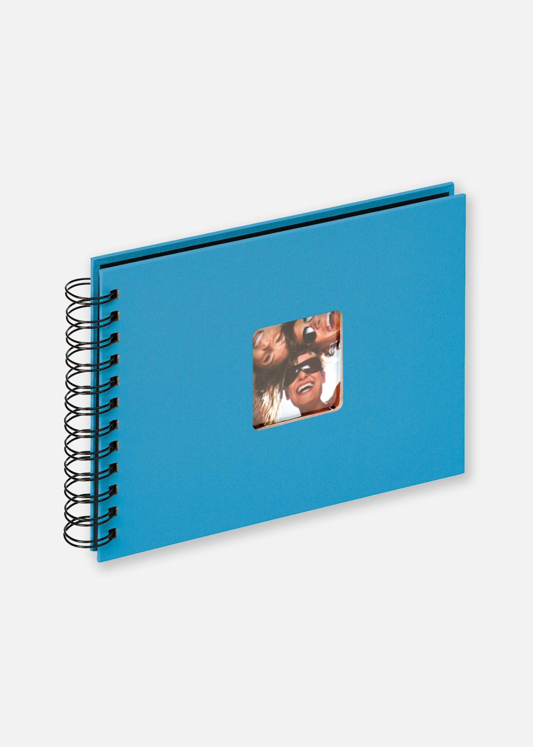 Product Image for Fun Spiral bound album Sea blue - 23x17 cm (40 Black pages / 20 sheets)