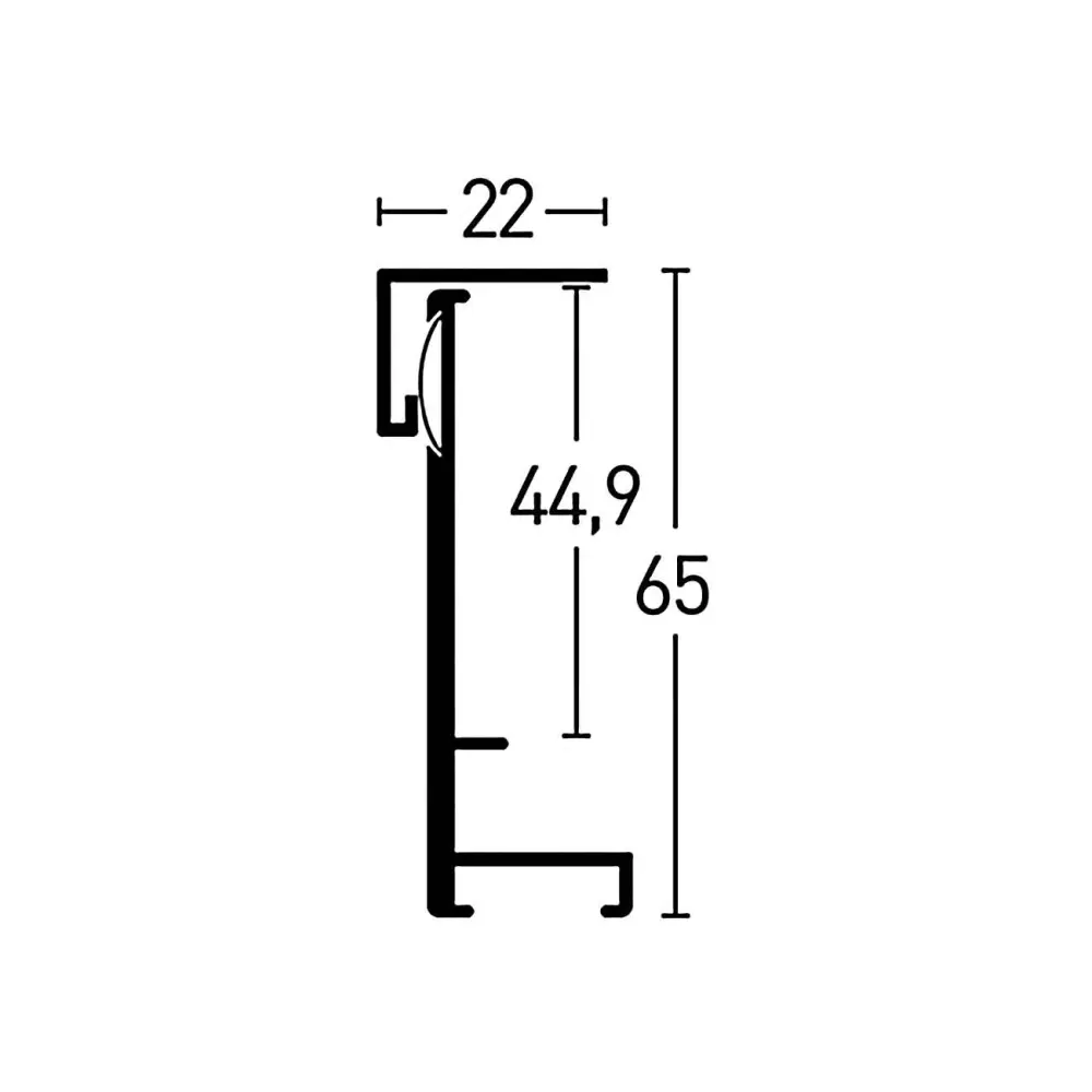 Konstlist - Nielsen Frame Nielsen Box II Silver 70x90 cm