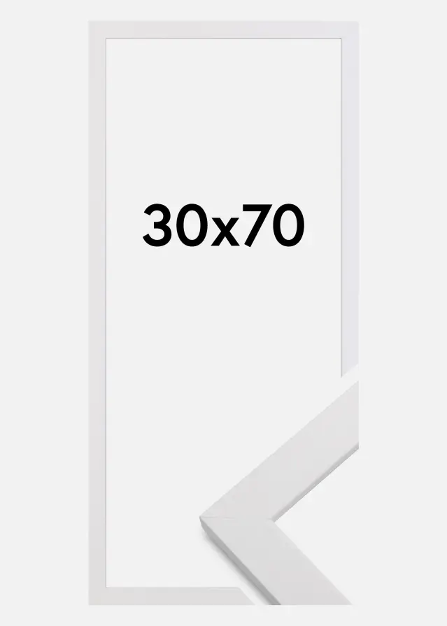 Galleri 1 Frame White Wood Acrylic glass 30x70 cm