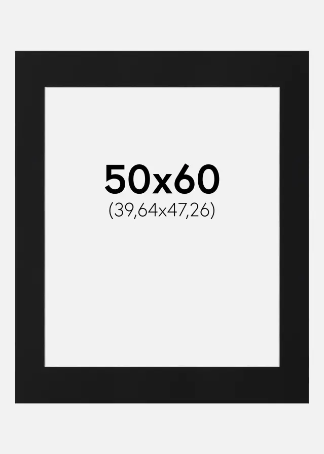 Artlink Mount Black Standard (White Core) 50x60 cm (39,64x47,26)