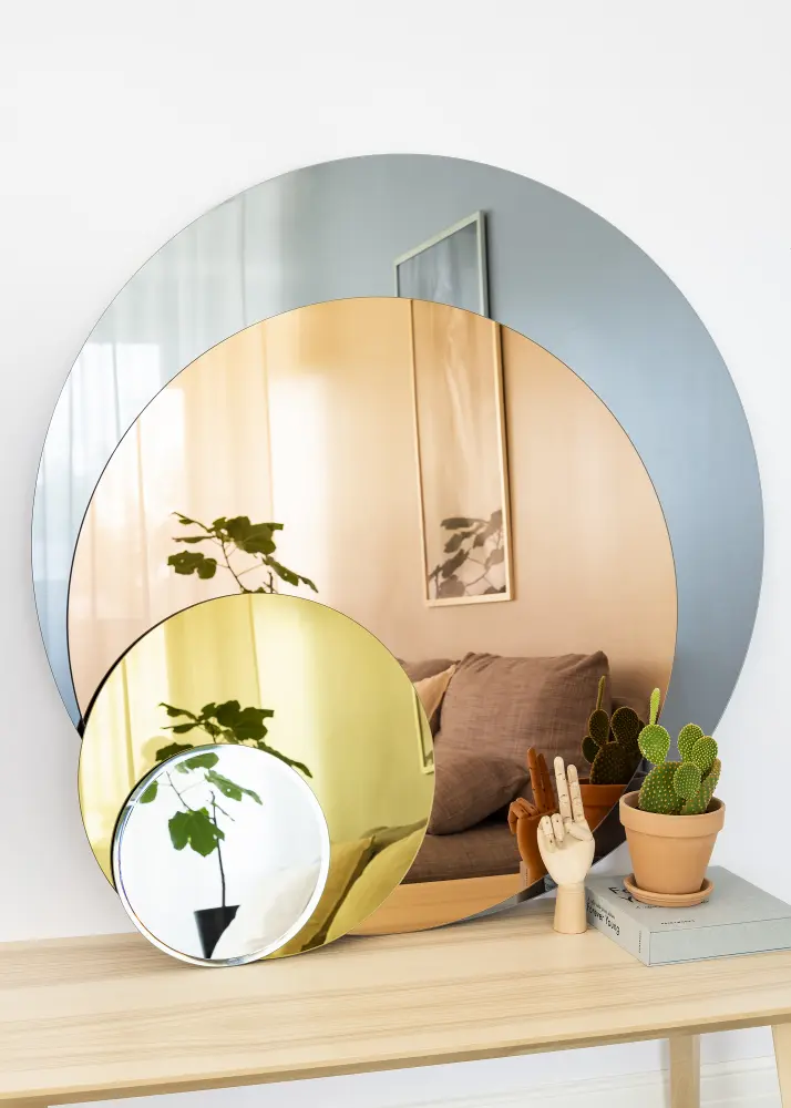 KAILA KAILA Round Mirror Smoked Grey 110 cm Ø